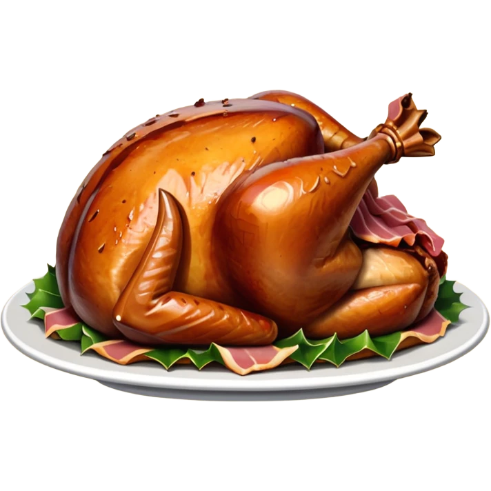 Christmas Roast potato and turkey and ham  emoji
