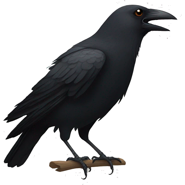 Crow emoji