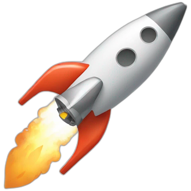 funny rocket emoji