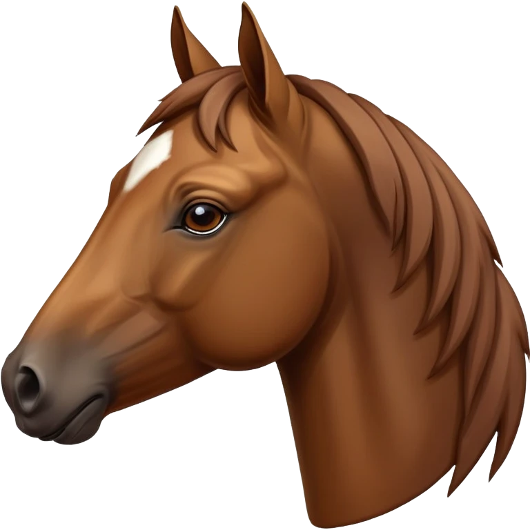 A horse head profile emoji