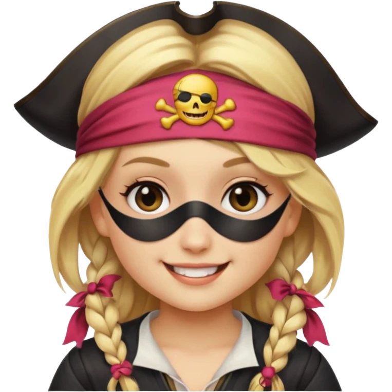 Creates a emoji for pirates girl emoji