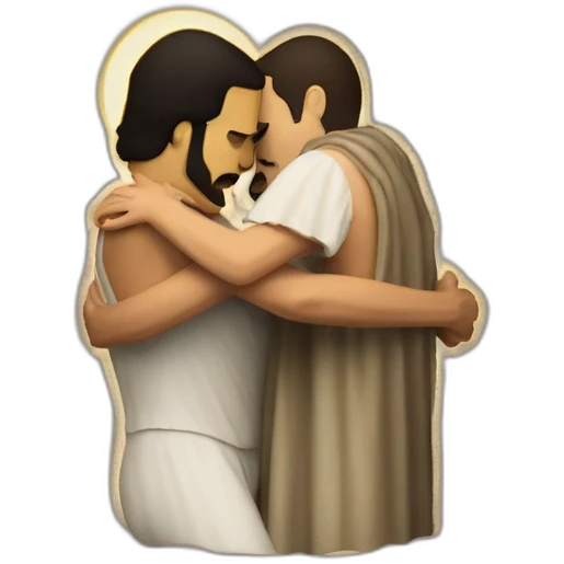 freddy mercury hugging  jesus emoji