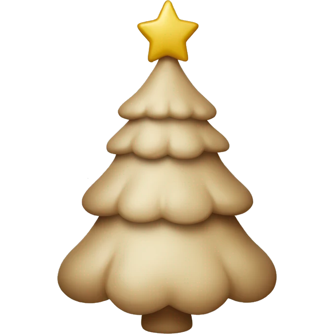 beige christmas tree toy emoji