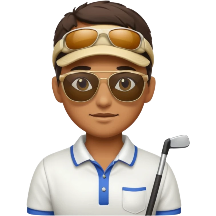 Golfer with sunglasses emoji
