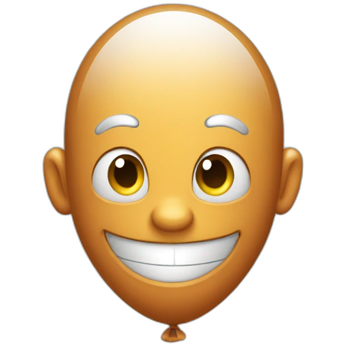 Balloon smiling emoji