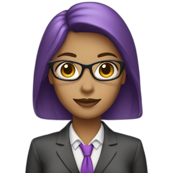 business woman purple icon emoji