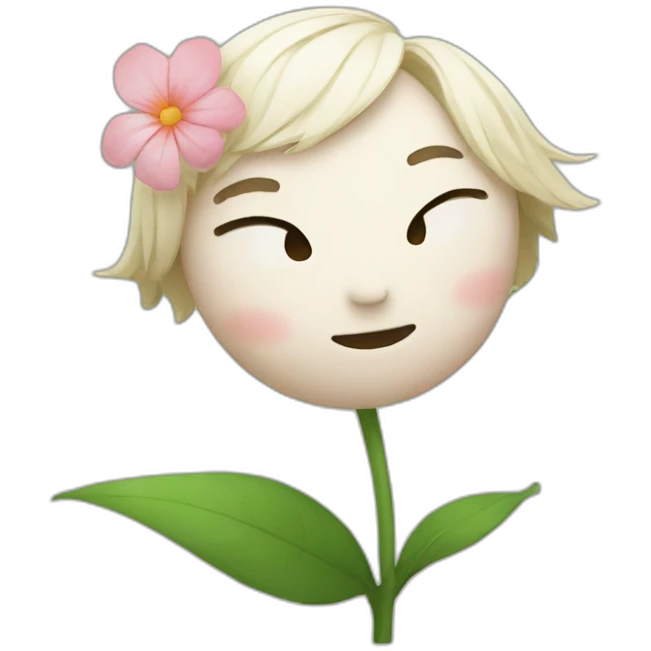 Jinshi with a flower emoji