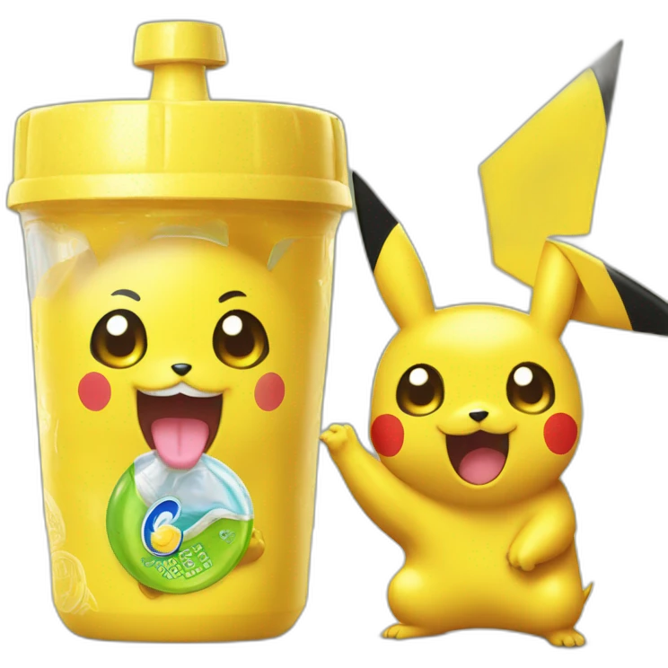pickachu with caprisun emoji