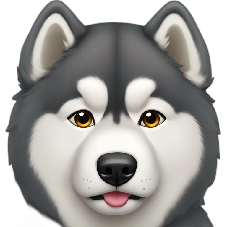 malamute d'alaska triste emoji