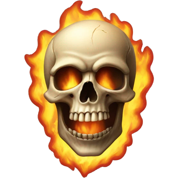 skull fire emoji