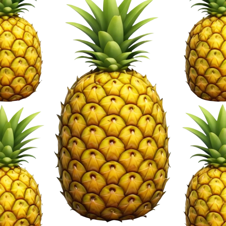 Hyper realistic pineapple emoji
