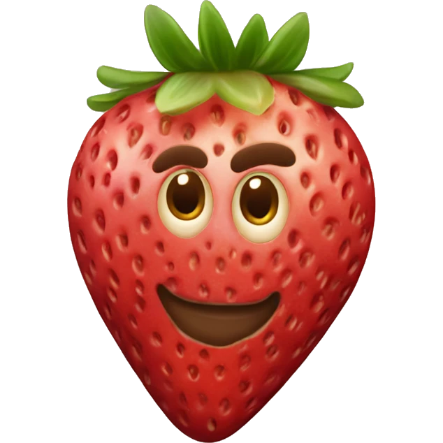 strawberries in milk chocolate emoji