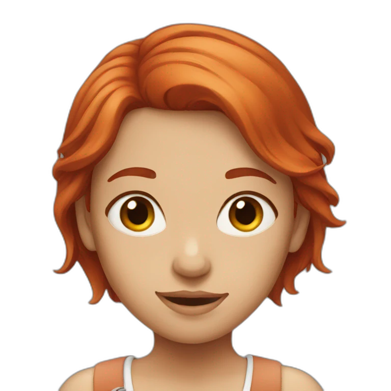 red-haired girl emoji