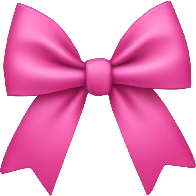 cut coquette pink bow emoji