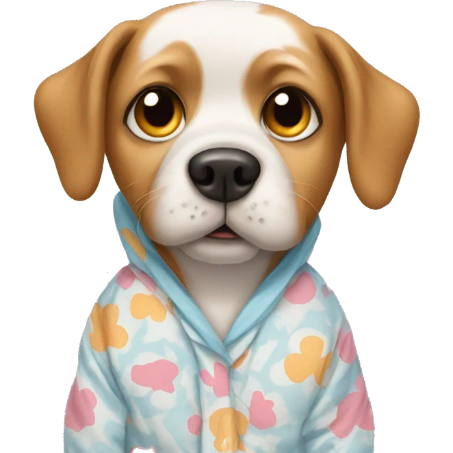 Dog in pajamas  emoji