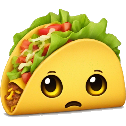 sad taco emoji