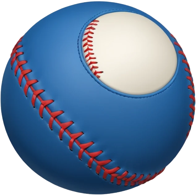 blue baseball ball emoji
