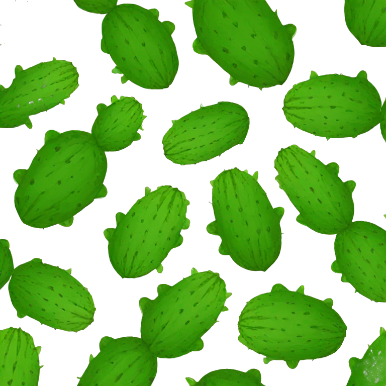 round Nopal without pot emoji