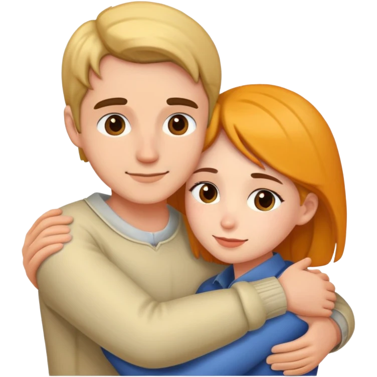 couple hugging emoji