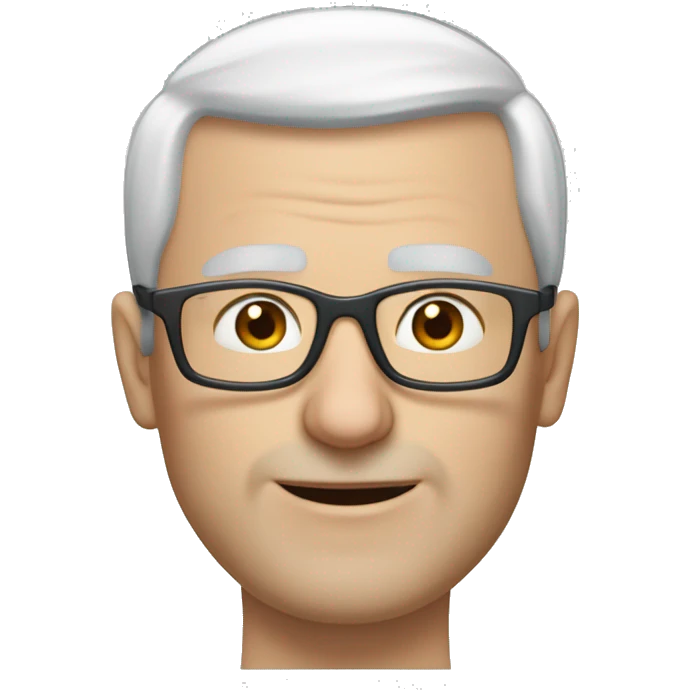 Ján Čarnogurský, bald man with gray hair and glasses emoji