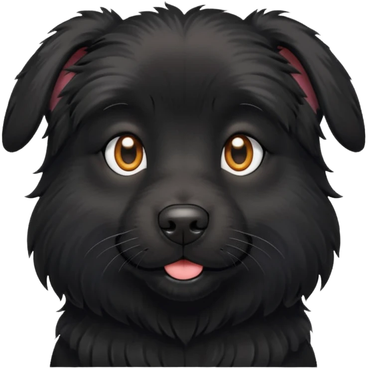 Emojji of black dog  emoji