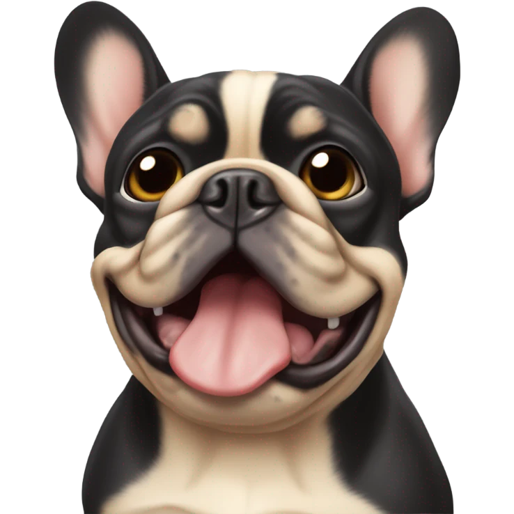 black & tan french bulldog emoji