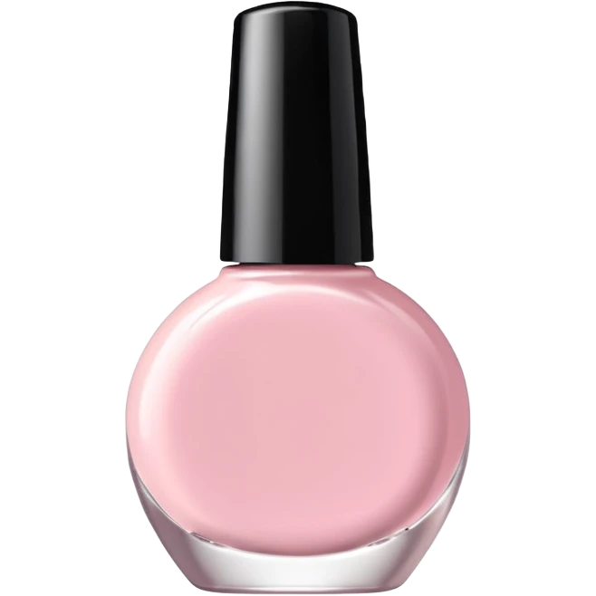 Minimalist kawaii nail polish bottle, standing alone, simple and clean design, pastel colors, delicate and charming, high-resolution, single subject only emoji