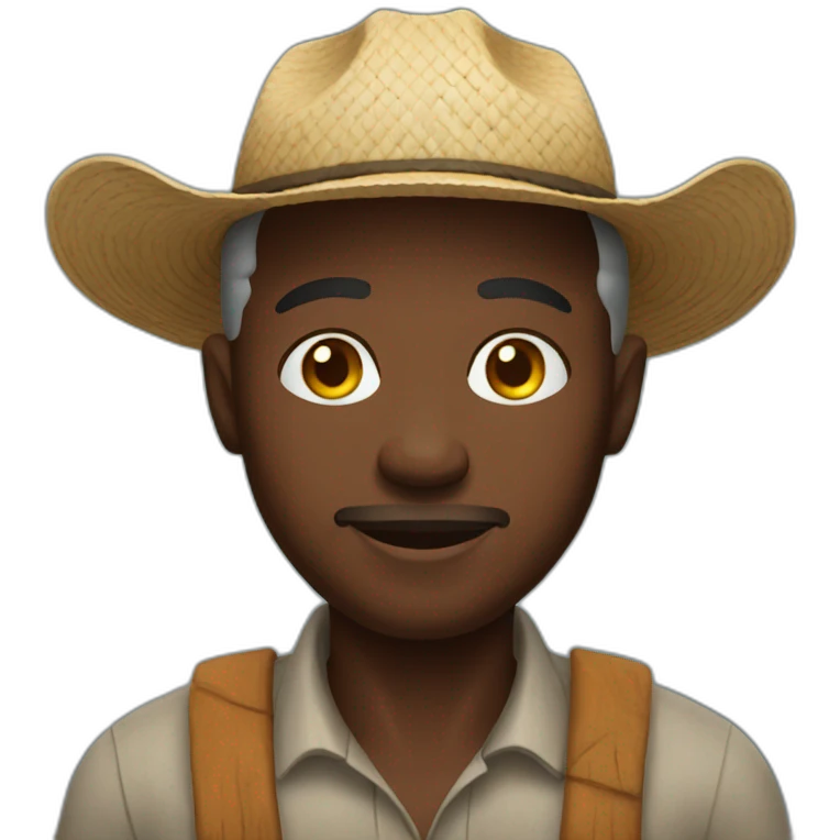 Farmer from Africa emoji