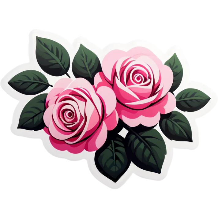 Pink roses emoji