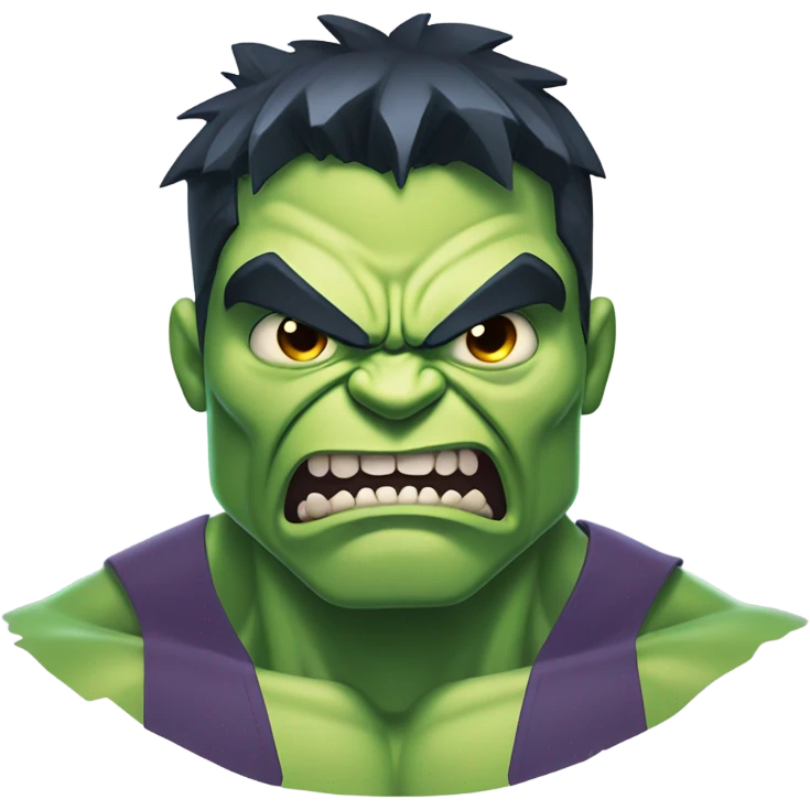 Hulk as ghost vampire angry emoji
