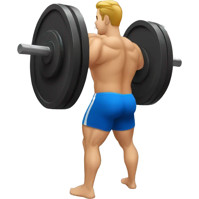 back squat large man emoji