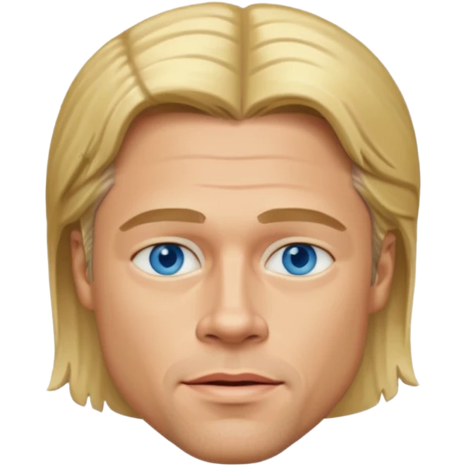 brad pitt blond hair emoji