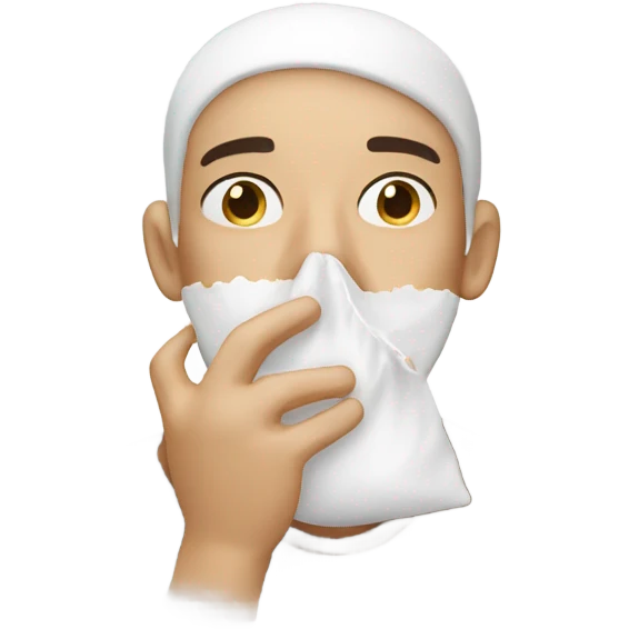 Sniffing flour emoji