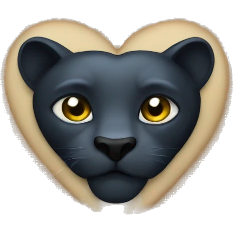 panther heart emoji