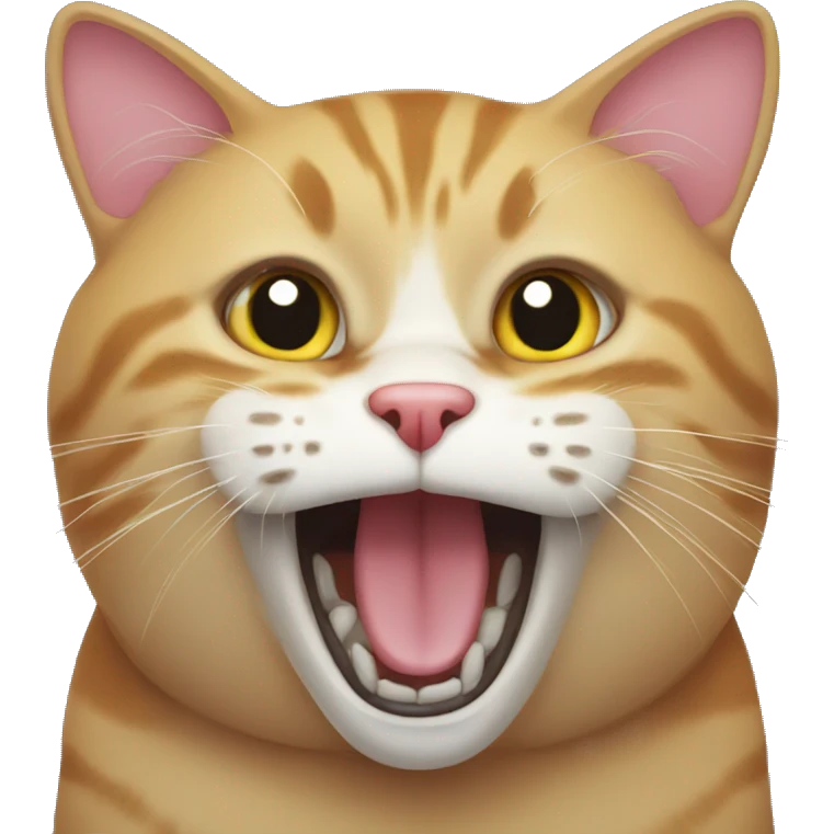 Cat with mouth open emoji