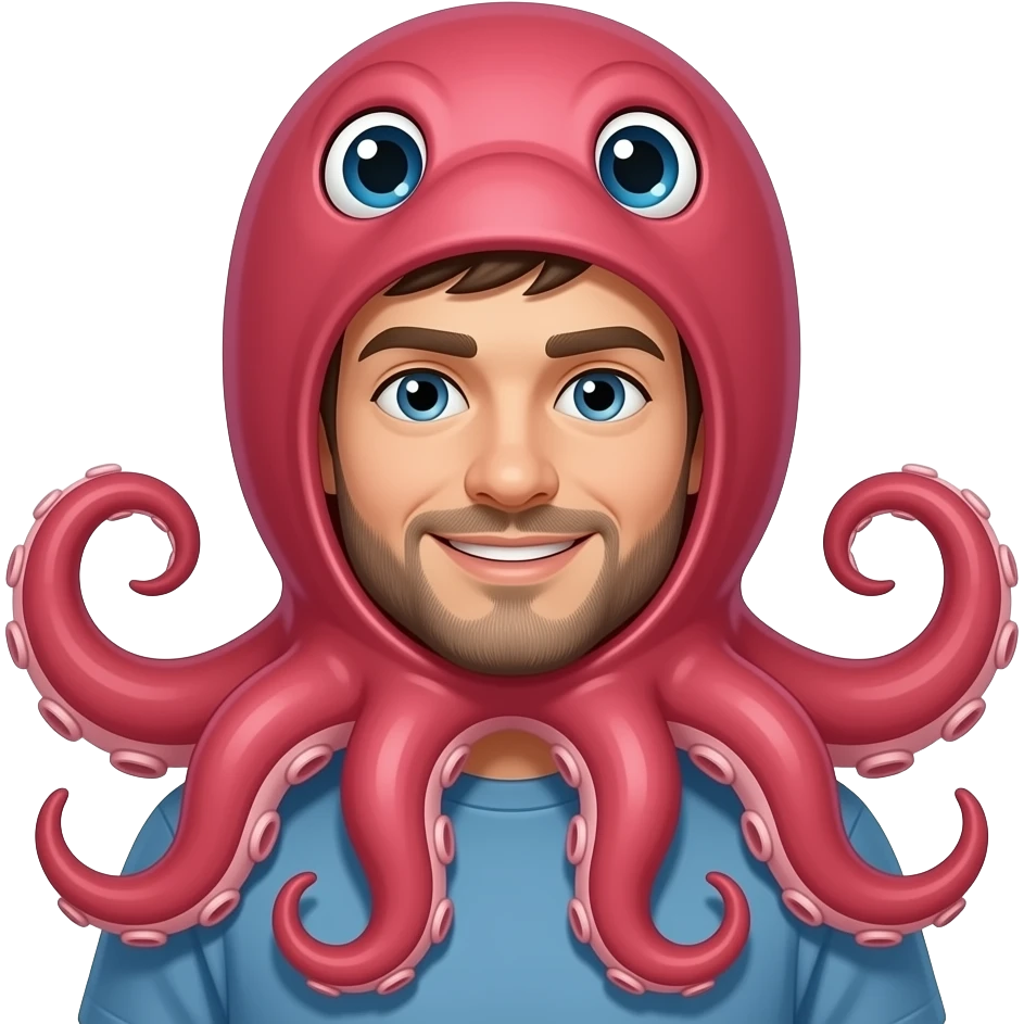 Ram in a octopus costume emoji