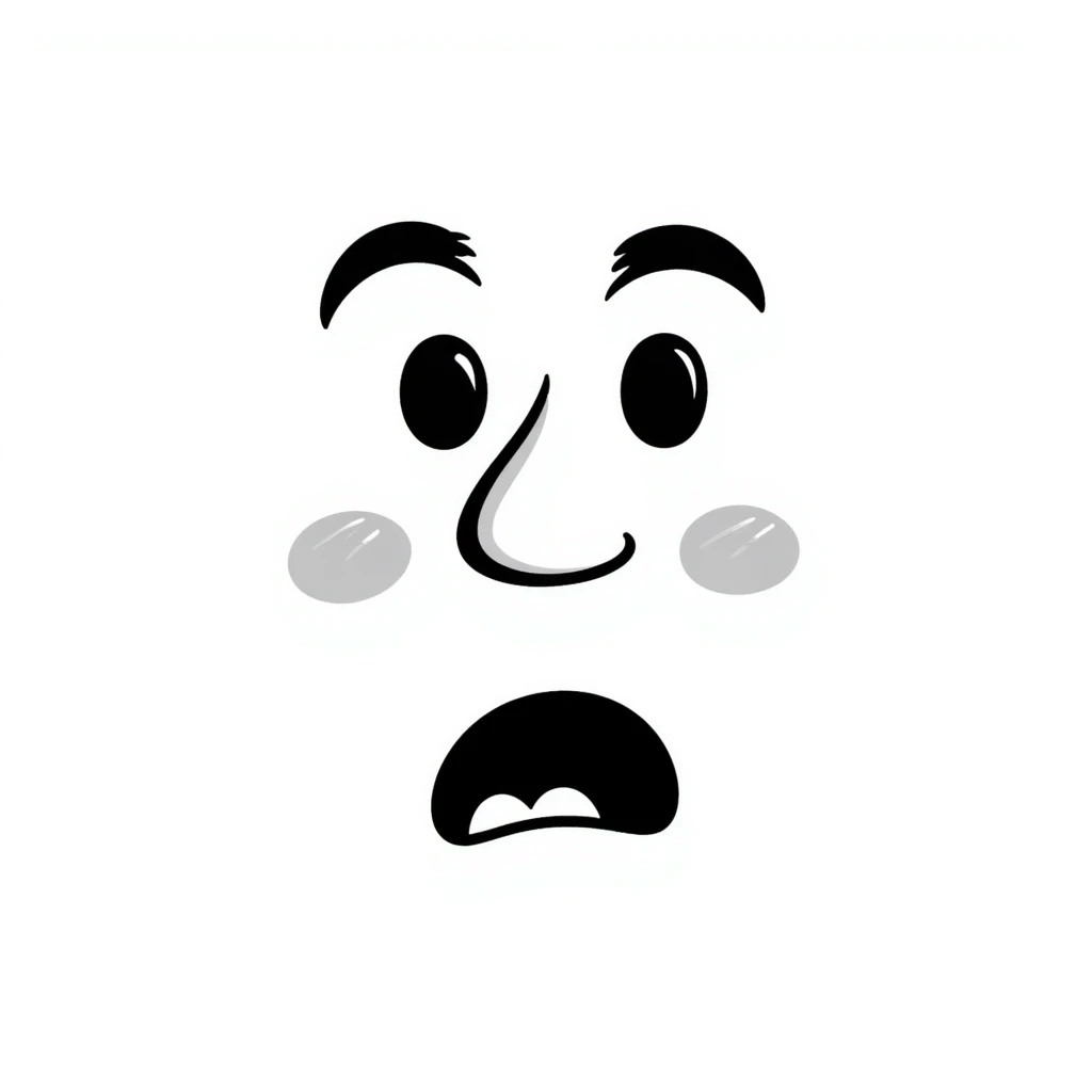 surprised face emoji