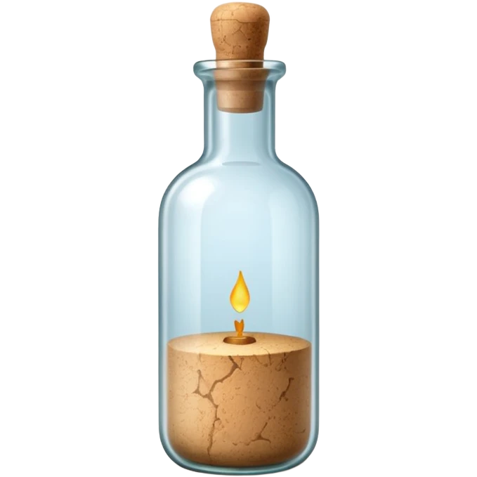 A Message Bottle, thin emoji