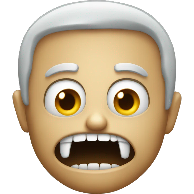 Scary emoji face emoji