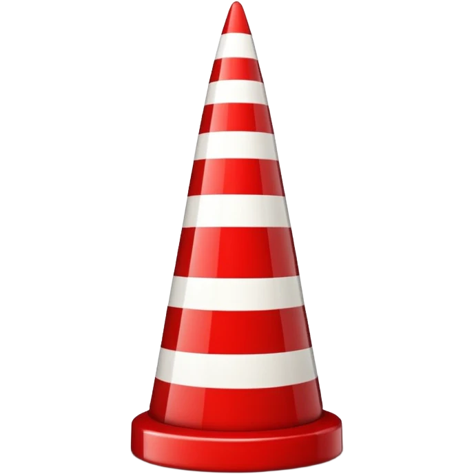 Red and white Christmas obelisk emoji