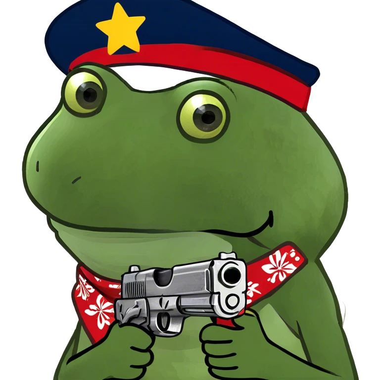 holding a gun emoji