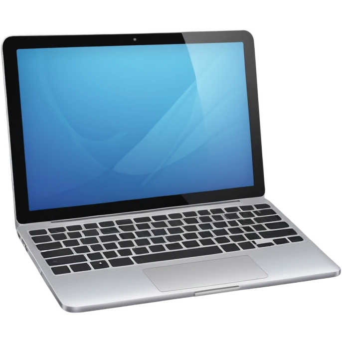 simple laptop no visible keys emoji