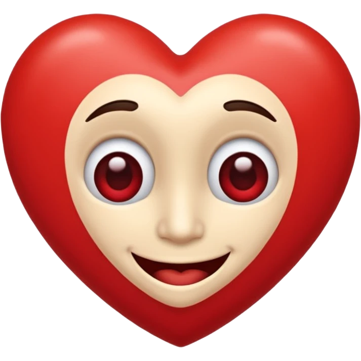corazon de caricatura, amable, alegre, romantico, que tenga bracitos, ojos y sonrisa emoji