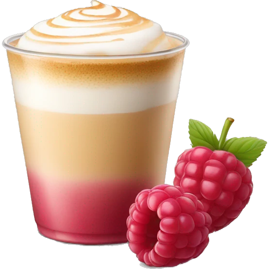 Raspberry macchiato  emoji