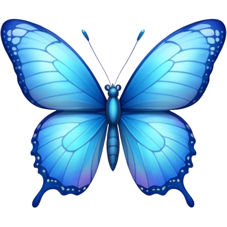 blue butterfly small emoji