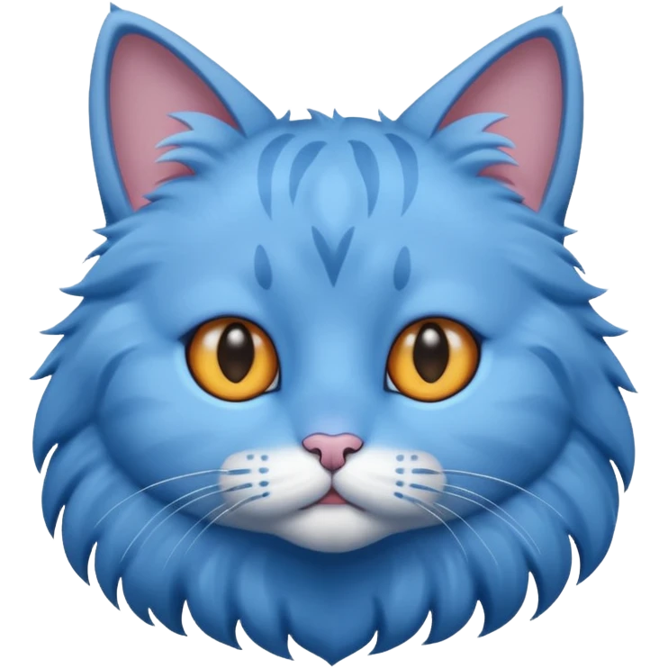 Blue cat emoji