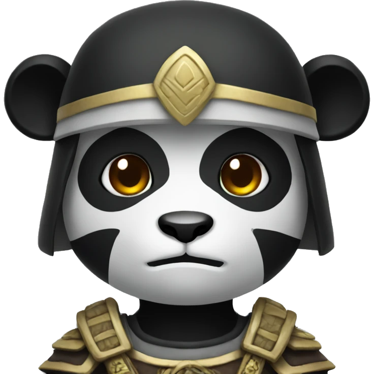 Panda warrior emoji