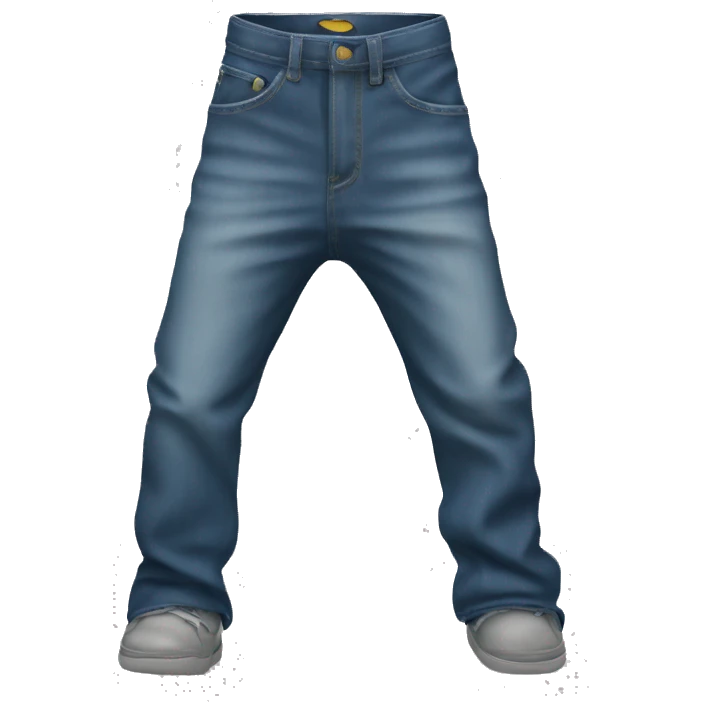 Low rise baggy jeans emoji