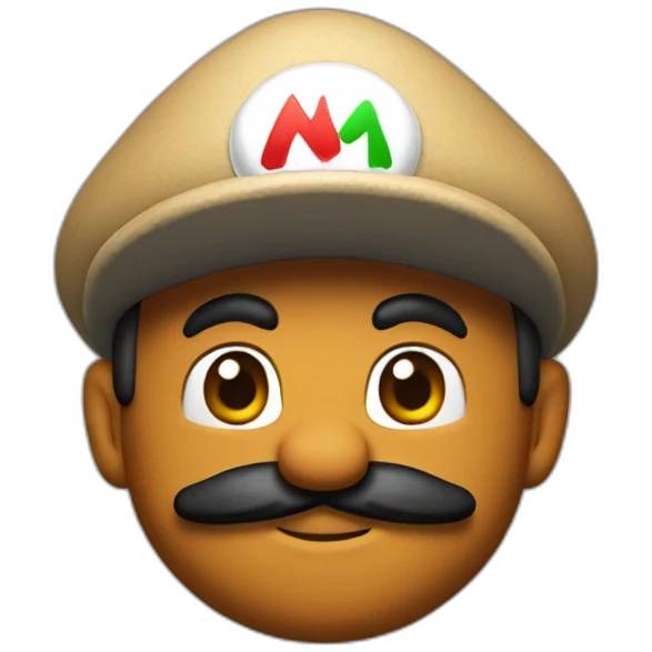 mario withou hat emoji
