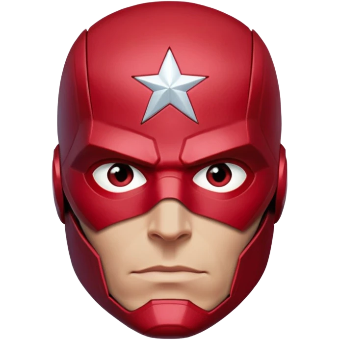 vision marvel red face  half body from captain america: civil war emoji